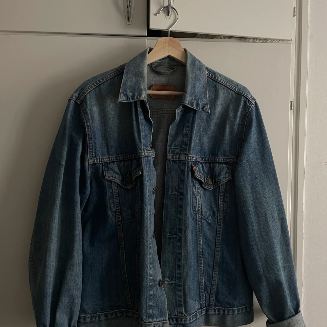 levis vintage jeansjacka i L - 90