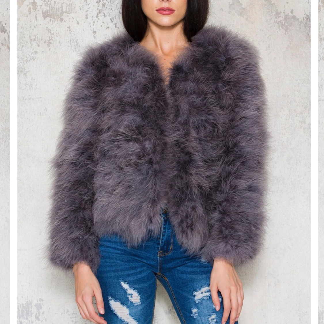 Mörkgrå fjäderjacka (DREAMJACKET) - 90