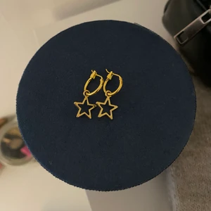 Stjärn örhängen guld  - Superfina handgjorda örhängen i guld med en stjärna💞💞 Finns inte jättemånga i lager så först till kvarn! Dessa kommer inte komma in igen efter detta💕🙏🏻 Frakt 13kr! 