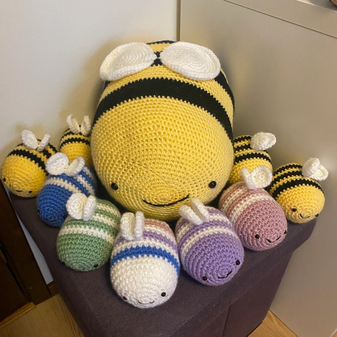 Stor virkad humla  - 91