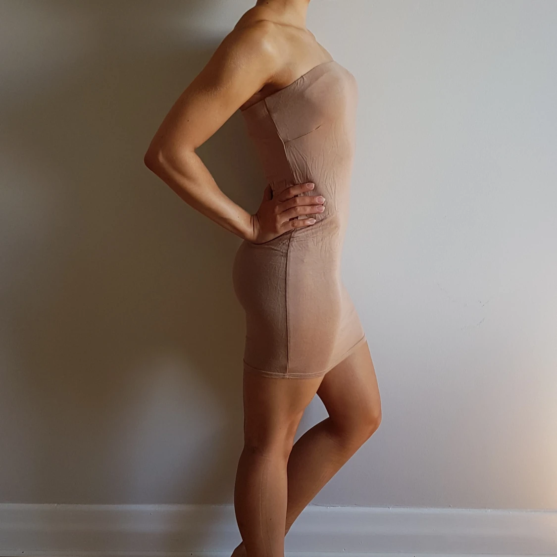 Beige Superskön Klänning från Boohoo - 90