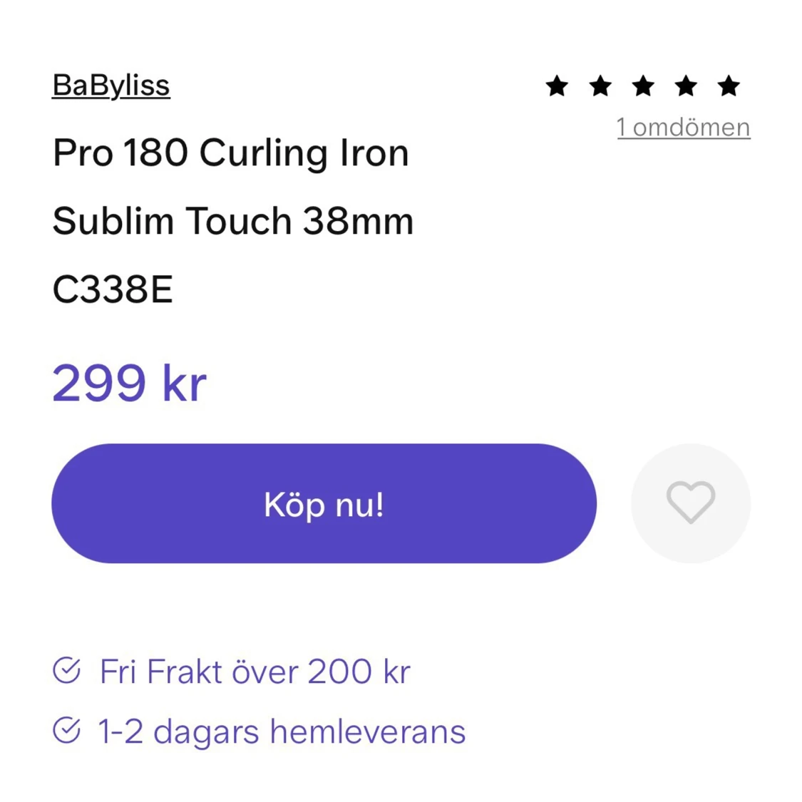 Locktång från Babyliss  - 90