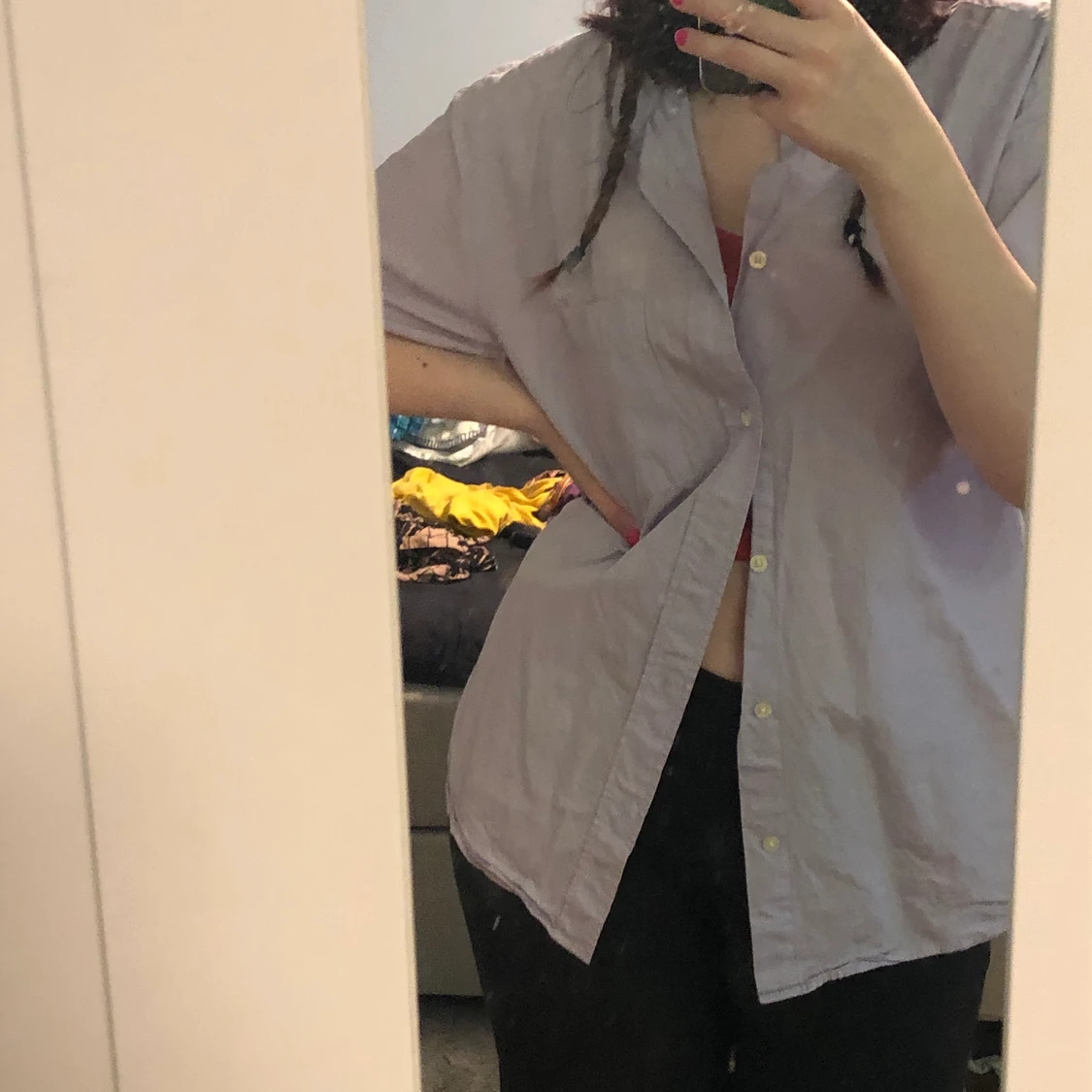 Lila Skjorta storlek L men