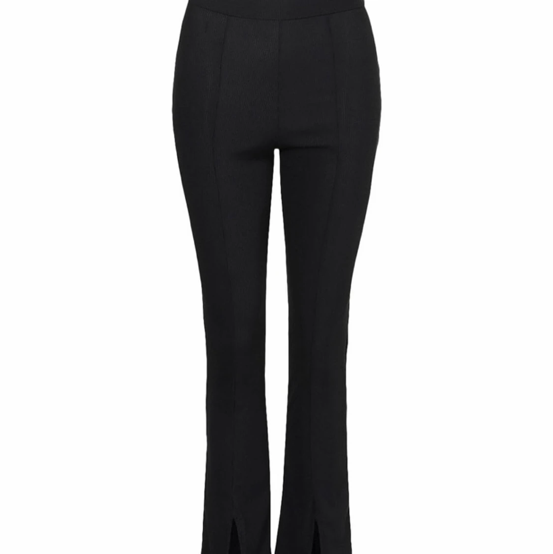 Ribbade byxor med slits - 91