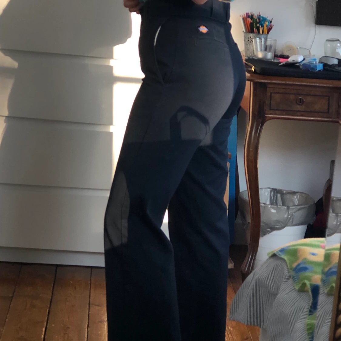 Marinblå dickies byxor - 90