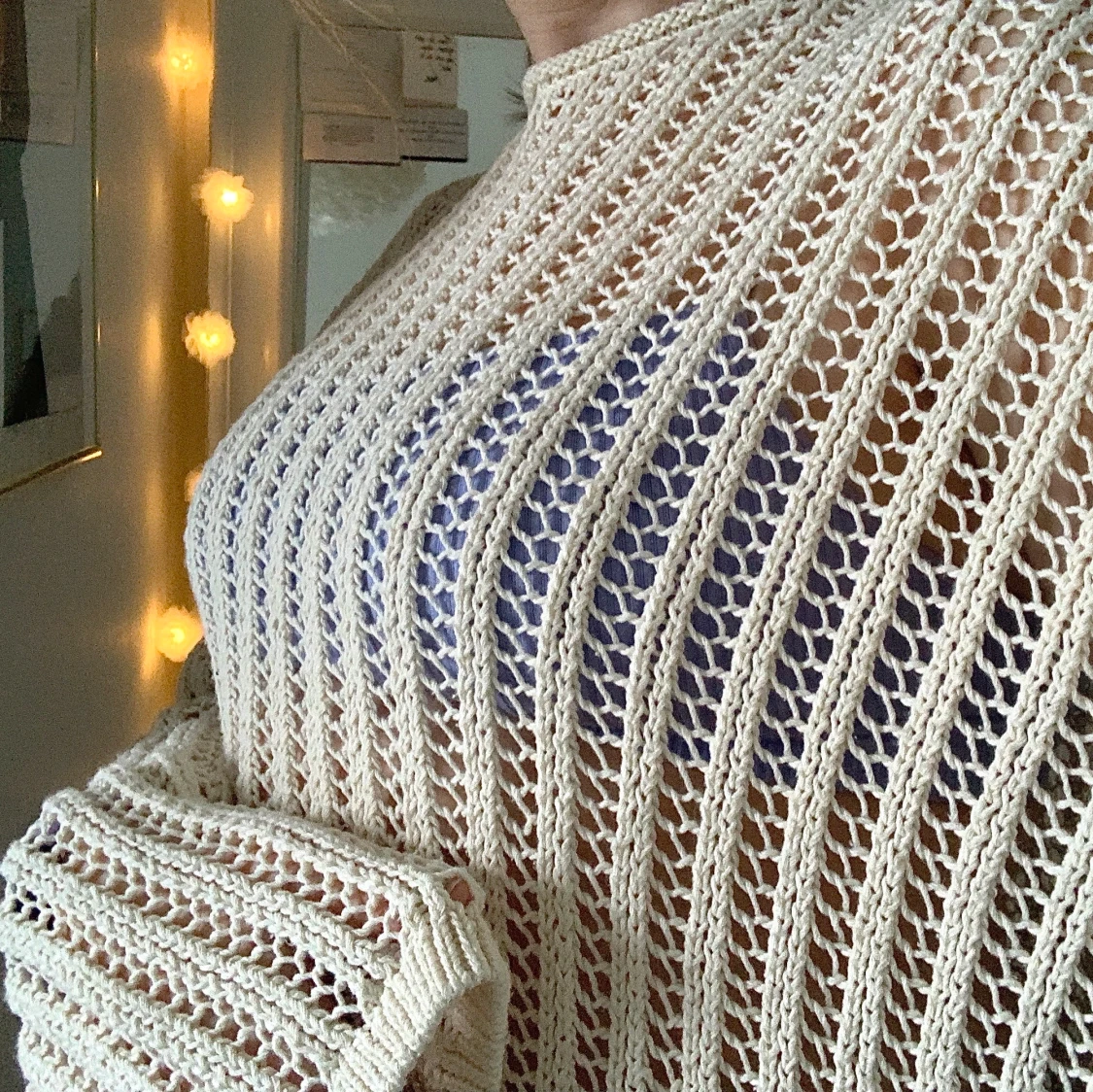 Nätstickad tröja, S - 91