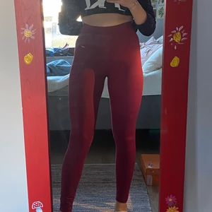 Stronger tights  - Stronger tights i färgen Roma. Storlek S. De är i bra skick, det ända är att loggan på framsidan och baksidan inuti tightsen har flagnat av lite. Sitter bra på mig som brukar bära storlek S, lagom tighta i midjan så att de inte åker ner. Frakten kostar 79 kr. Priset kan diskuteras❤️ 