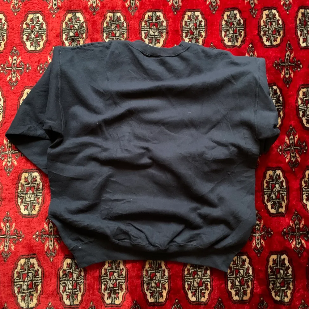 Sweatshirt med tryck, blå/navy. Tröjor & Koftor.