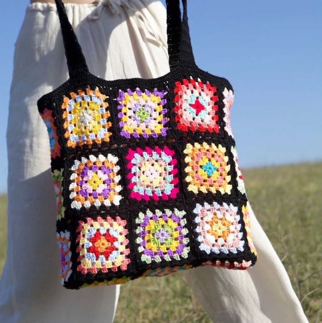 Granny Square Tote