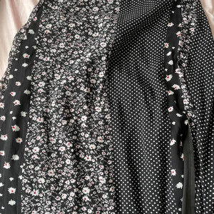 Long skirt with slit - long skirt with slit up to the knee. 