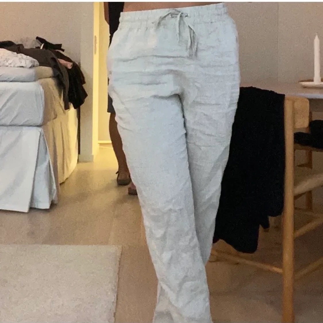 Superfina linnebyxor, strl M