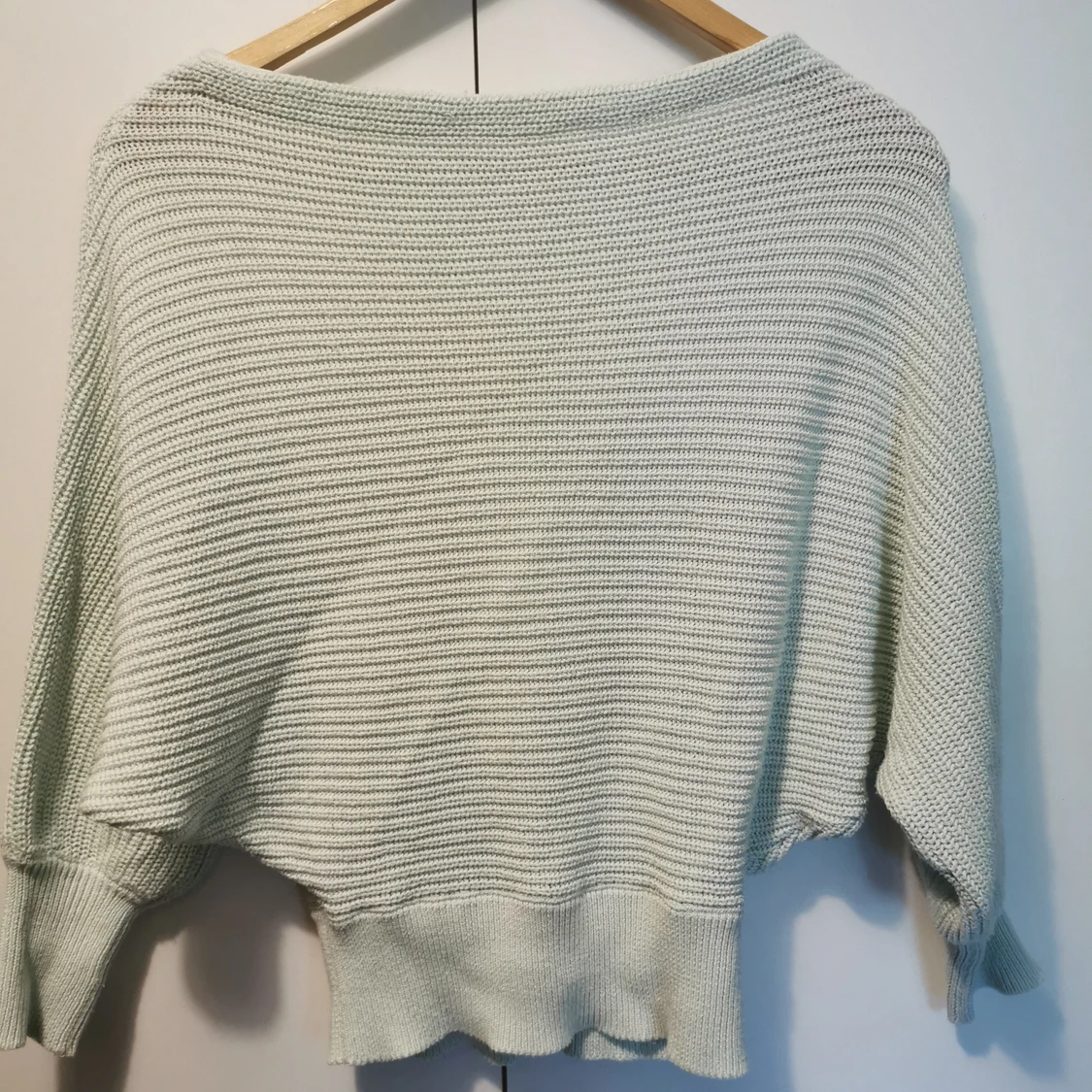 Mintgrön stickad tröja  - 91