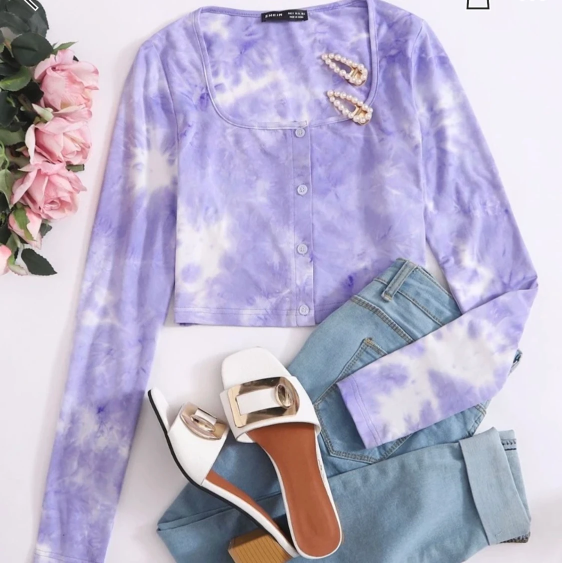 Lila SHEIN magtröja storlek S