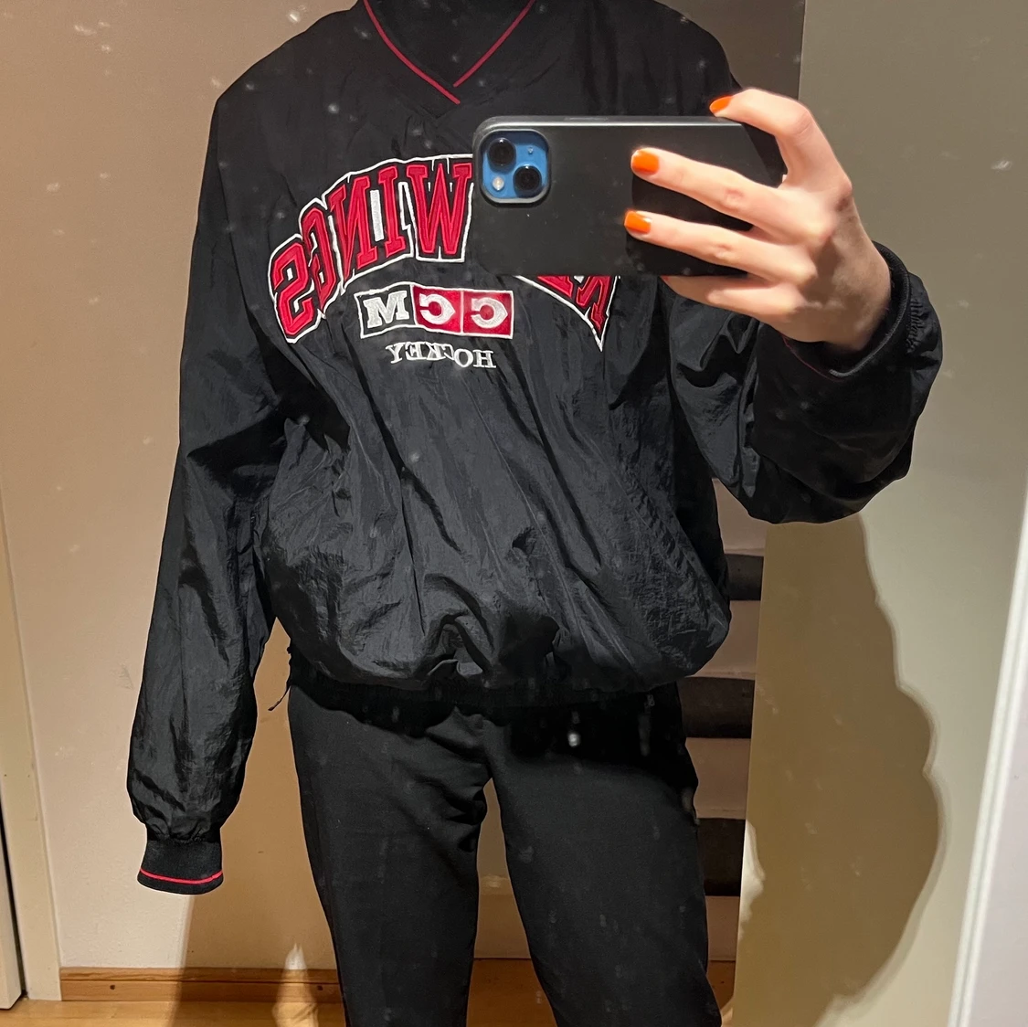 Svart windbreaker  - 90