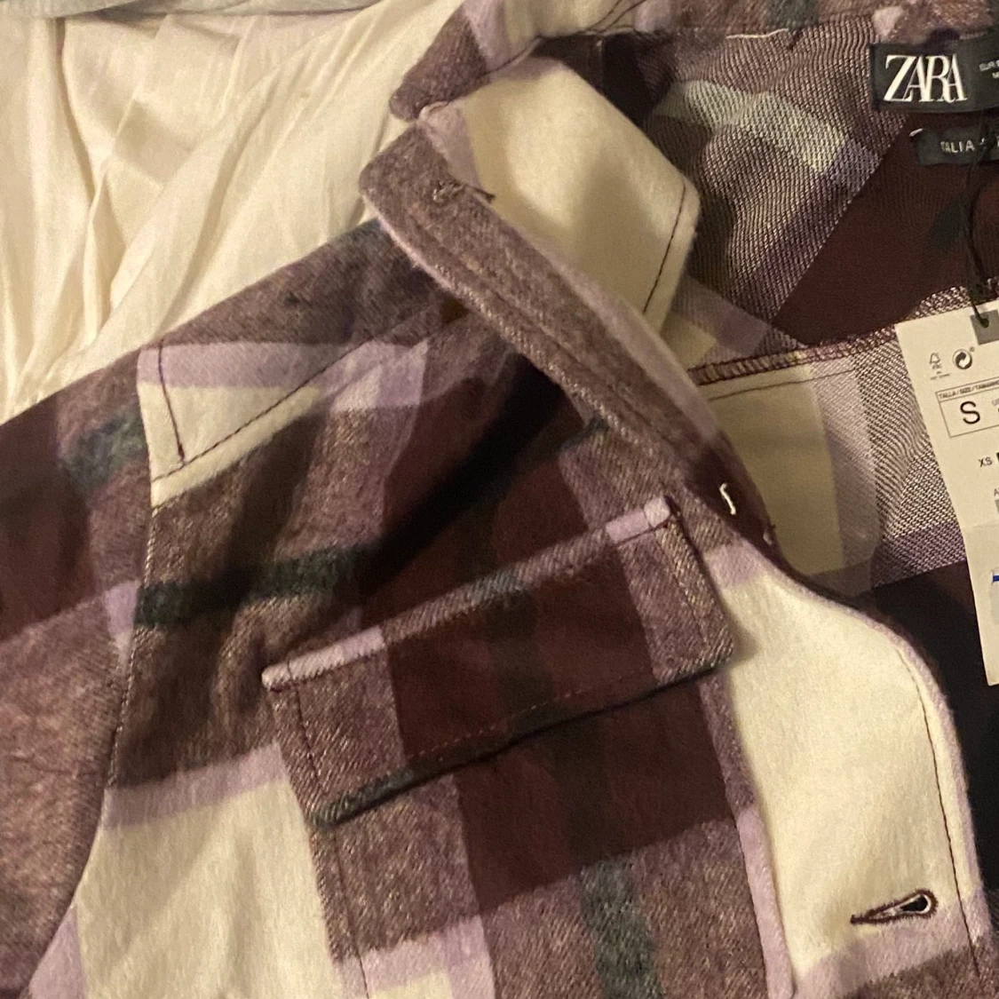 Rutig kort kappa - 90