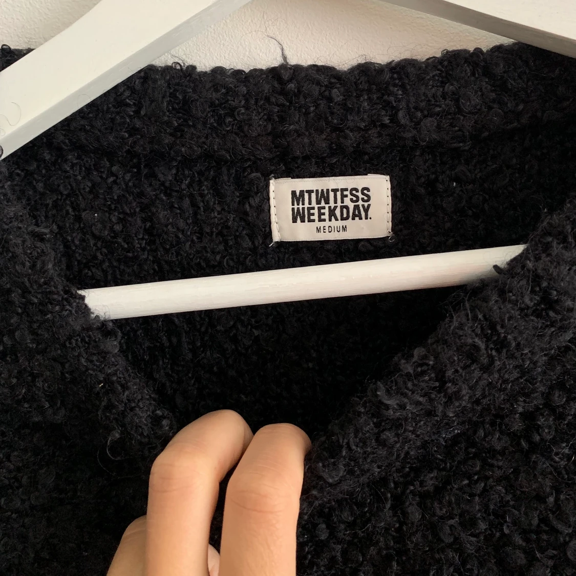 Svart stickad tröja - 91