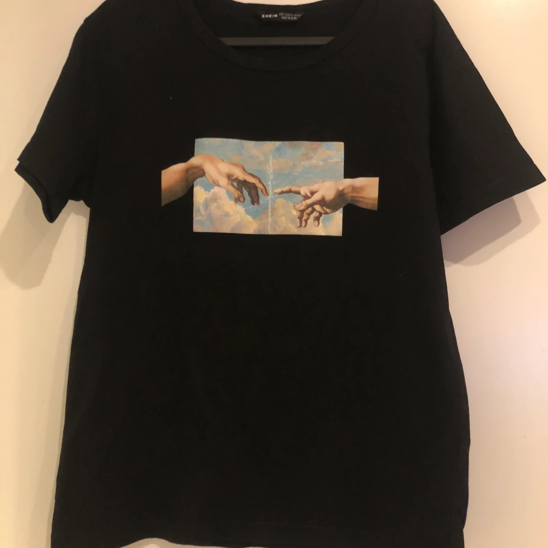 Shein tröja med handtryck 