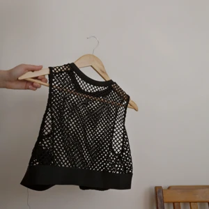 Nät linne - Svart Nät linne