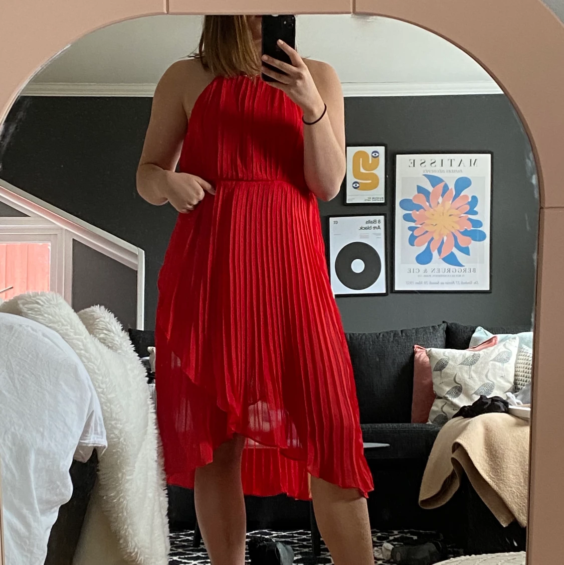 Röd klänning köpt på ASOS - 90