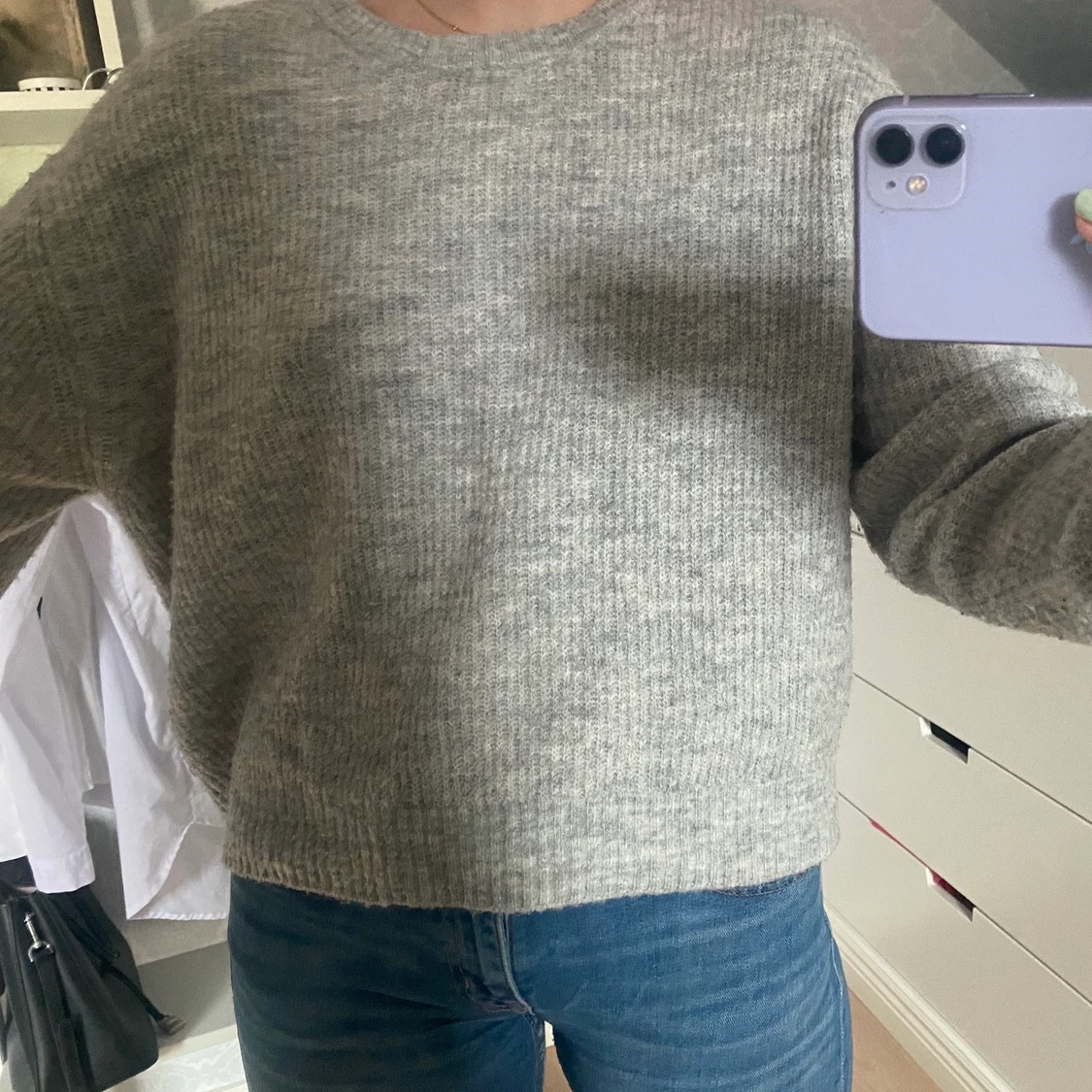 Mysig stickad tröja - 90