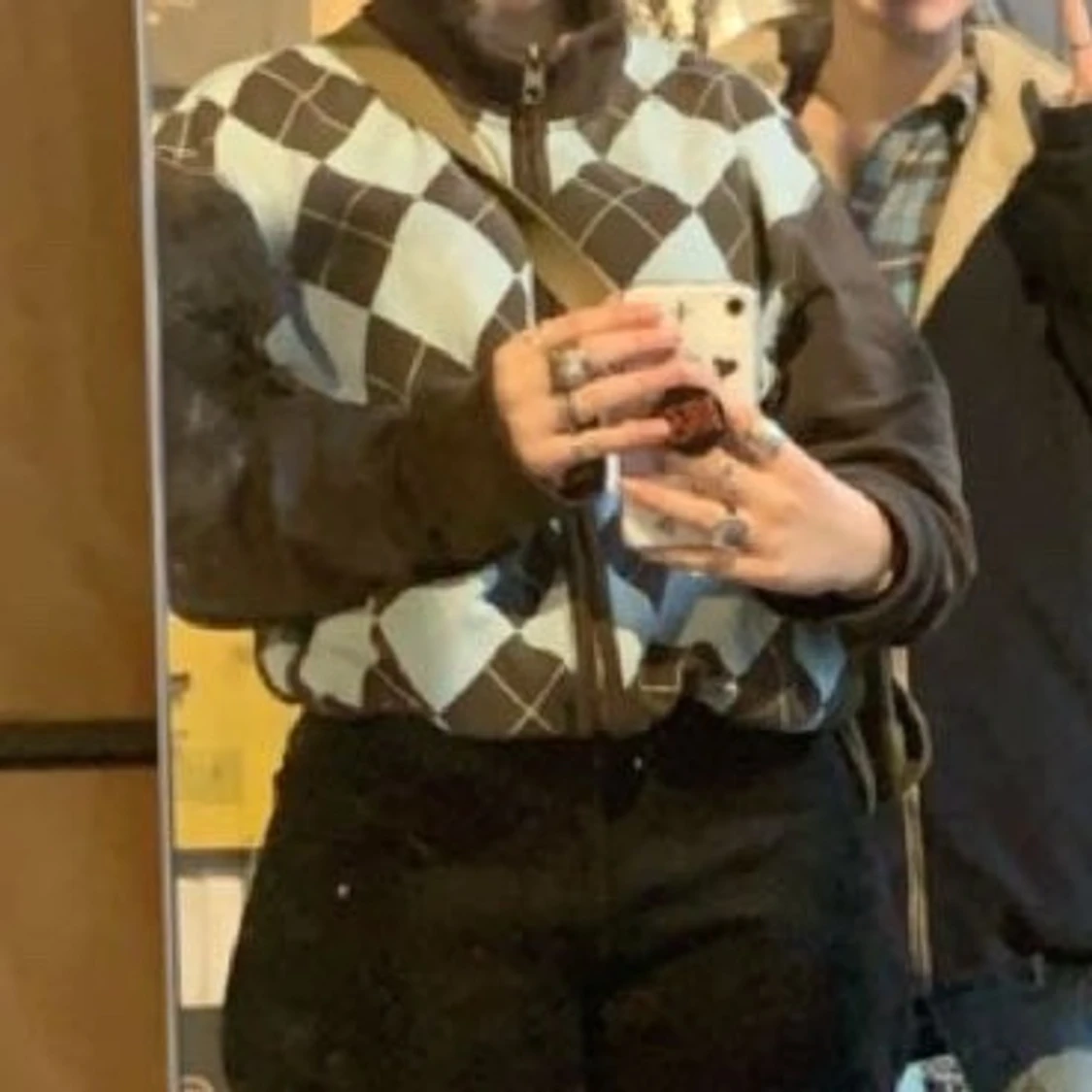 Skitsnygg kodta med schackmönster