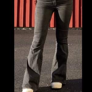 Midrise bootcut jeans från Dr. Denim i modellen ”Macy”. Köpta några år sen, sitter snyggt men har tyvärr blivit för små. Står tyvärr ingen storlek i men passar XS-S! Sista bilden är tagen från internet på samma byxor  