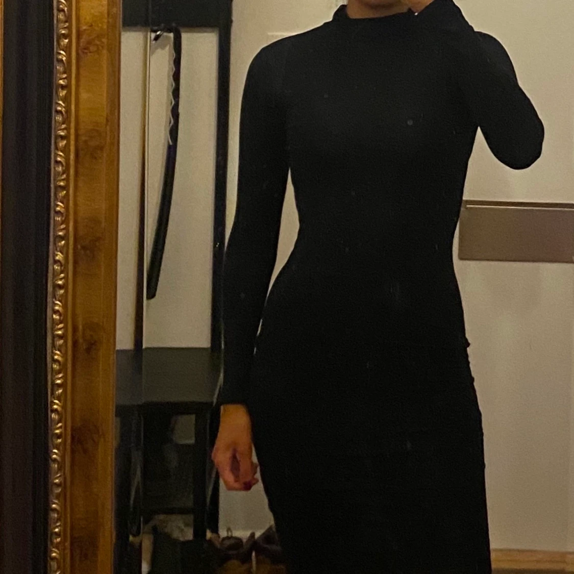 Svart turtleneck dress