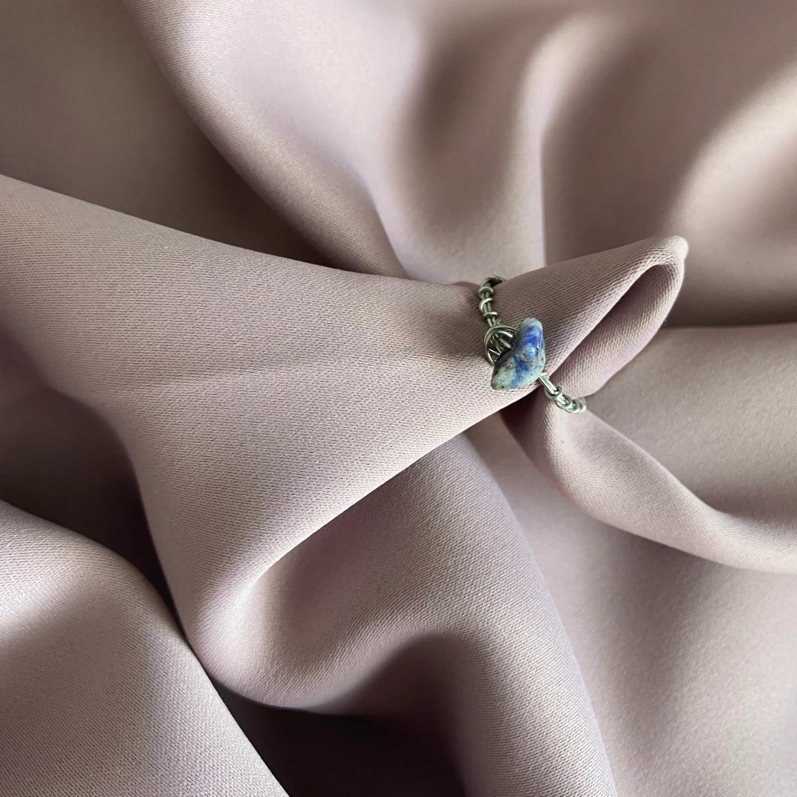 Sodalite kristall ring🧿 - 90