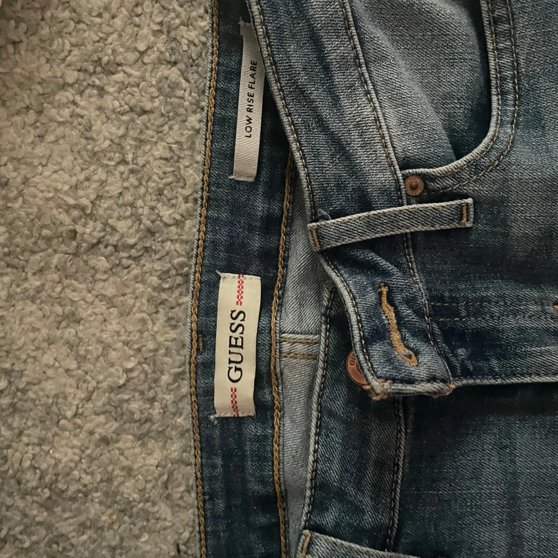 lågmidjade jeans - 90