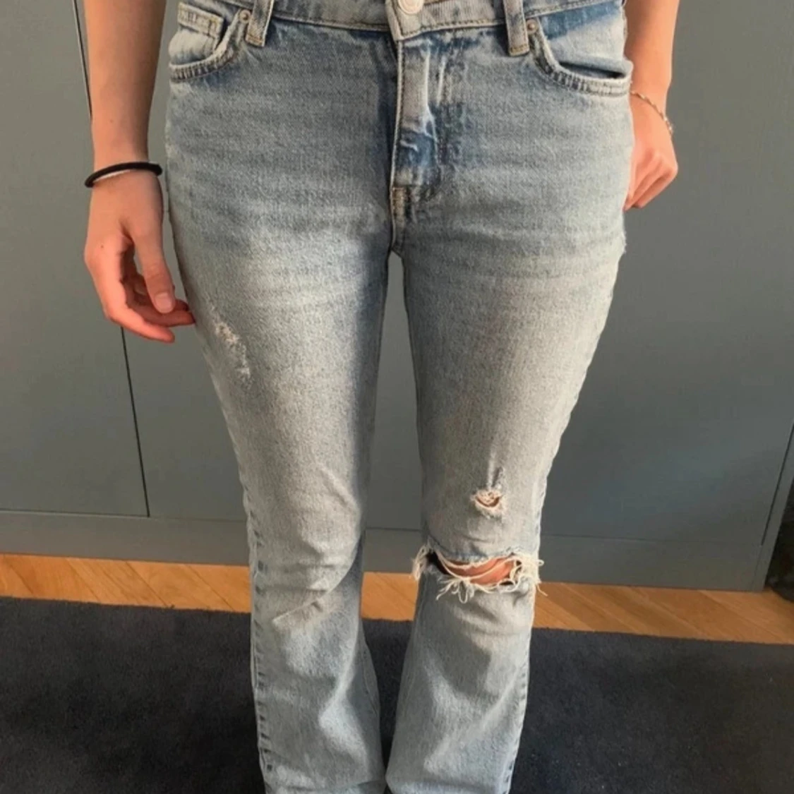 Blåa jeans