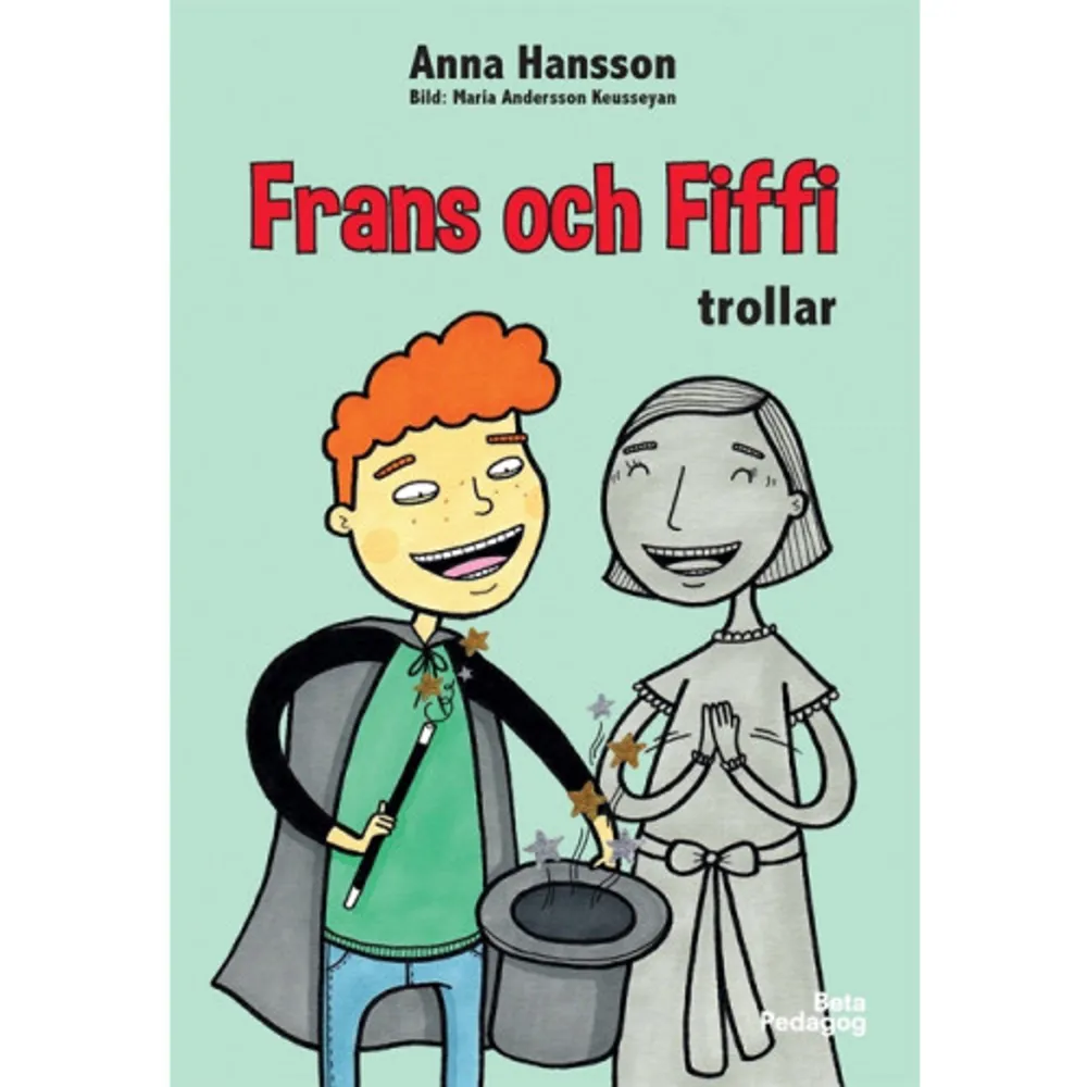 Frans klass ska ha en talangtävling, och Frans ska trolla. Det är inte svårt att göra spännande trick när man har ett osynligt spöke som kompis. Men räcker det för att vinna tävlingen?  Om bokserien: Frans mamma kan inte se Fiffi. Hon tror att det bara är en låtsaskompis, som Frans hittat på. Men Fiffi finns på riktigt, även om hon är ett spöke. Fiffi tycker om att busa och hennes olika hyss brukar Frans få skulden för. Ingen annan vet ju att Fiffi finns på riktigt.  Anna Hansson är utbildad lärare och skriver böcker som hon själv hade velat läsa som barn. Spännande, fantasifulla och roliga.  Maria Andersson Keusseyan är en erfaren barnboksillustratör. Hennes bilder är färgglada, uttrycksfulla och humoristiska.    Format Inbunden   Omfång 38 sidor   Språk Svenska   Förlag Beta Pedagog AB   Utgivningsdatum 2017-09-18   Medverkande Maria Andersson Keusseyan   ISBN 9789188009470  . Böcker.