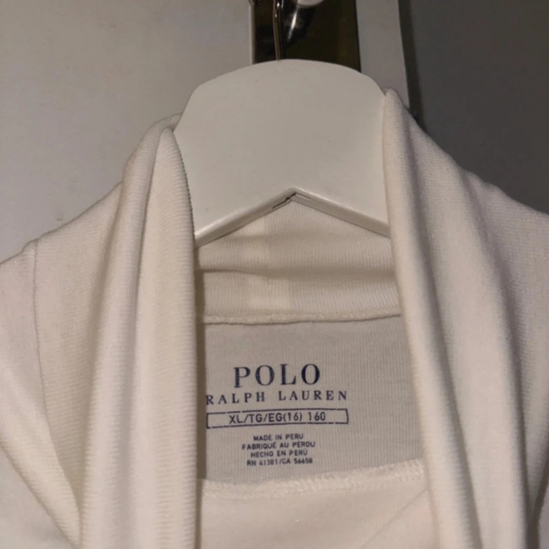 Vit polotröja från Ralph Lauren - 90
