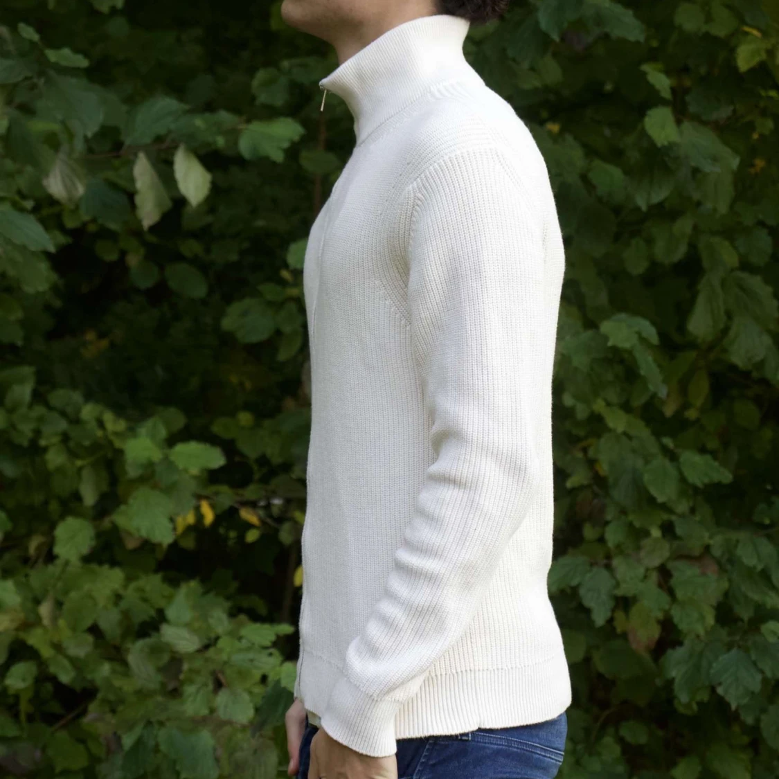 Vit stickad tröja från East West - 90