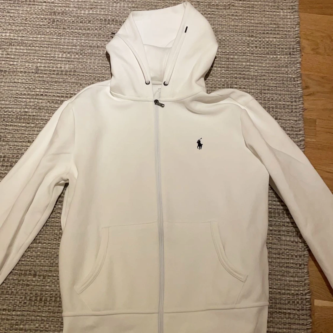 Vit hoodie från Ralph Lauren