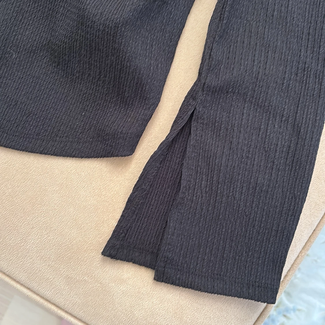 Svart ribbad skjorta - 3