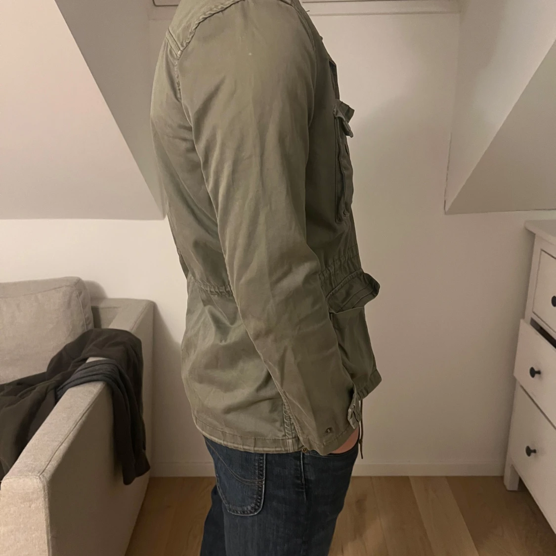 Grön fieldjacka - 90