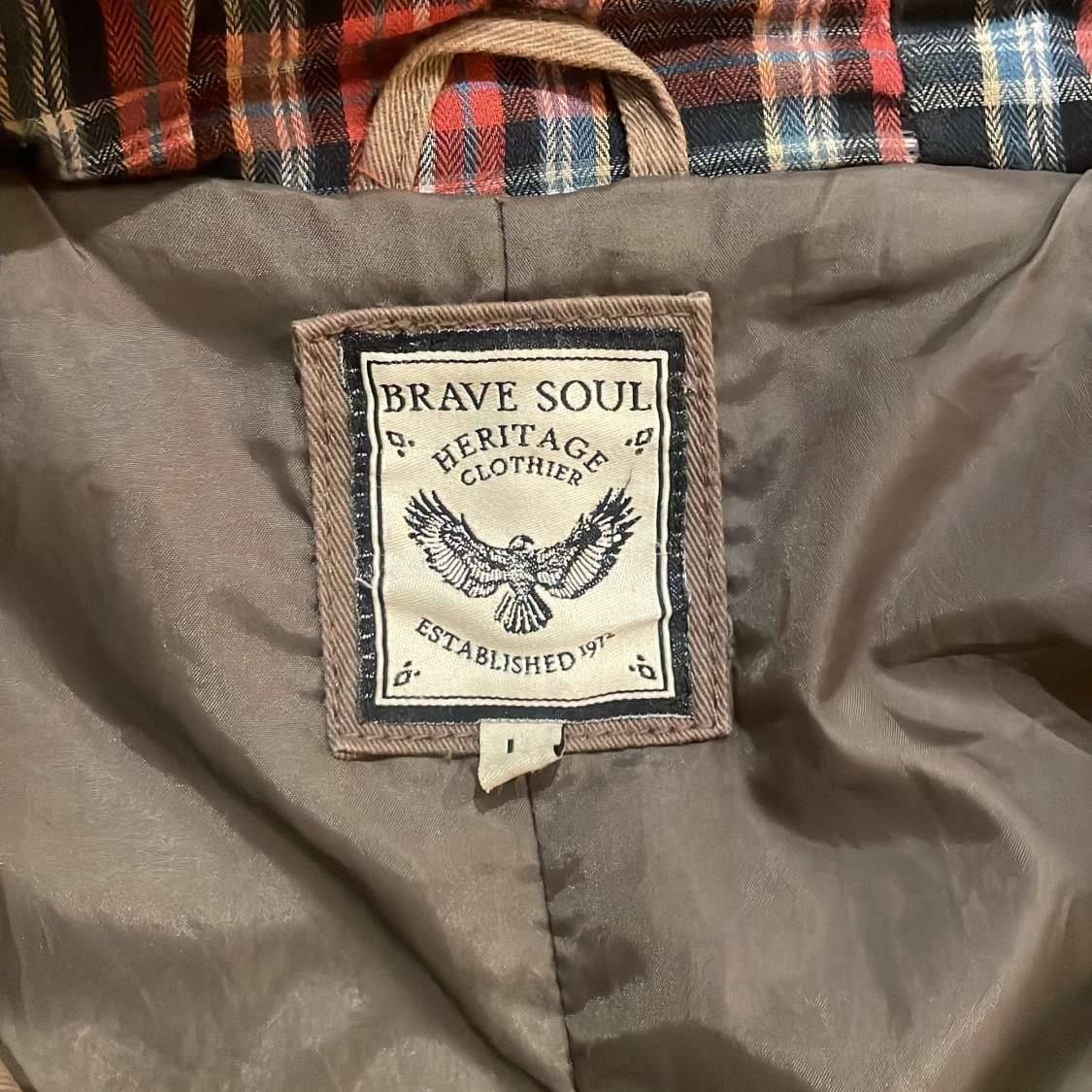 Brun jacka från Brave Soul - 90