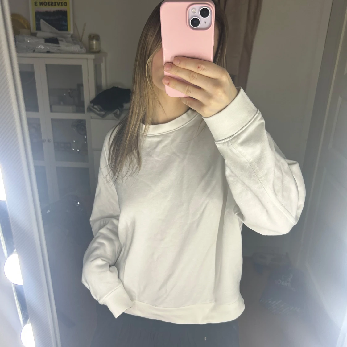 Vit sweatshirt