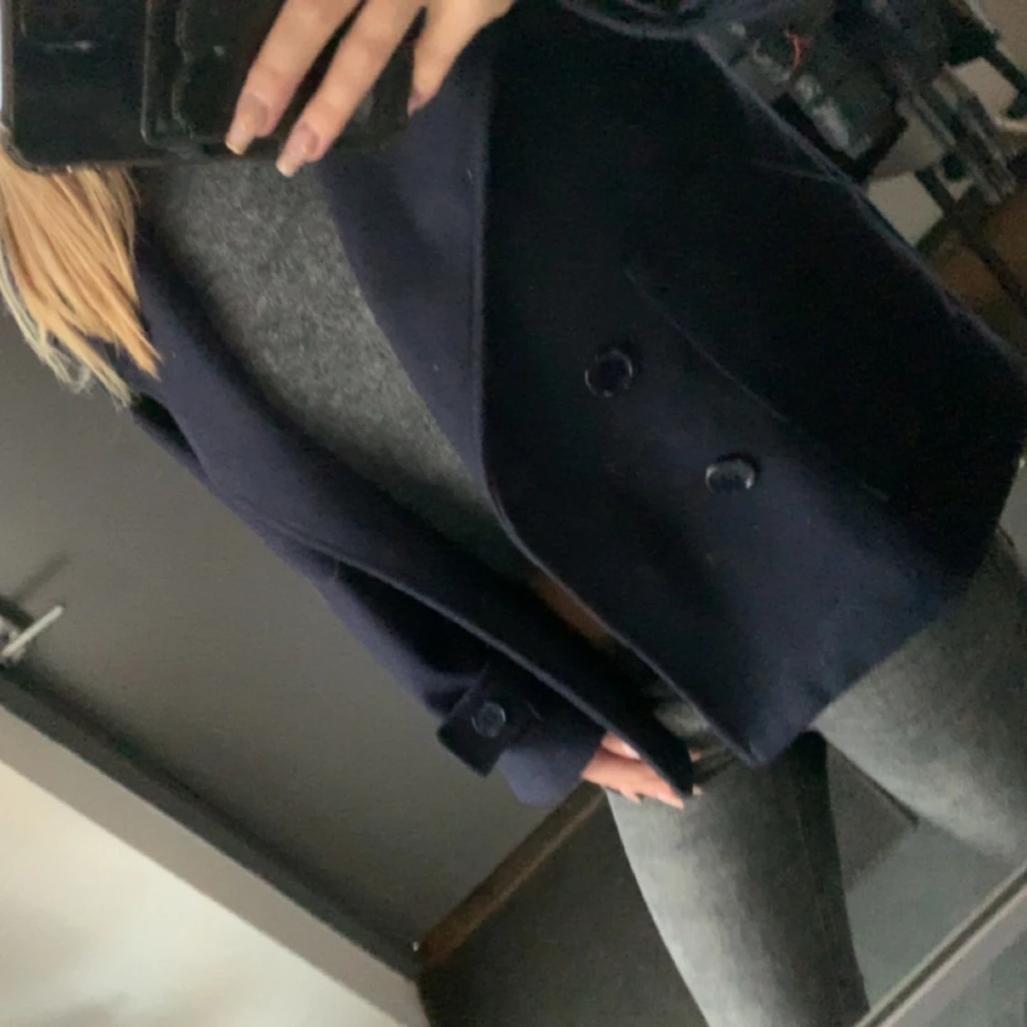 Marinblå kappa Design By Si - 91