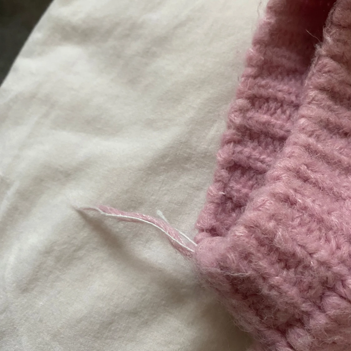 Rosa stickad tröja - 4