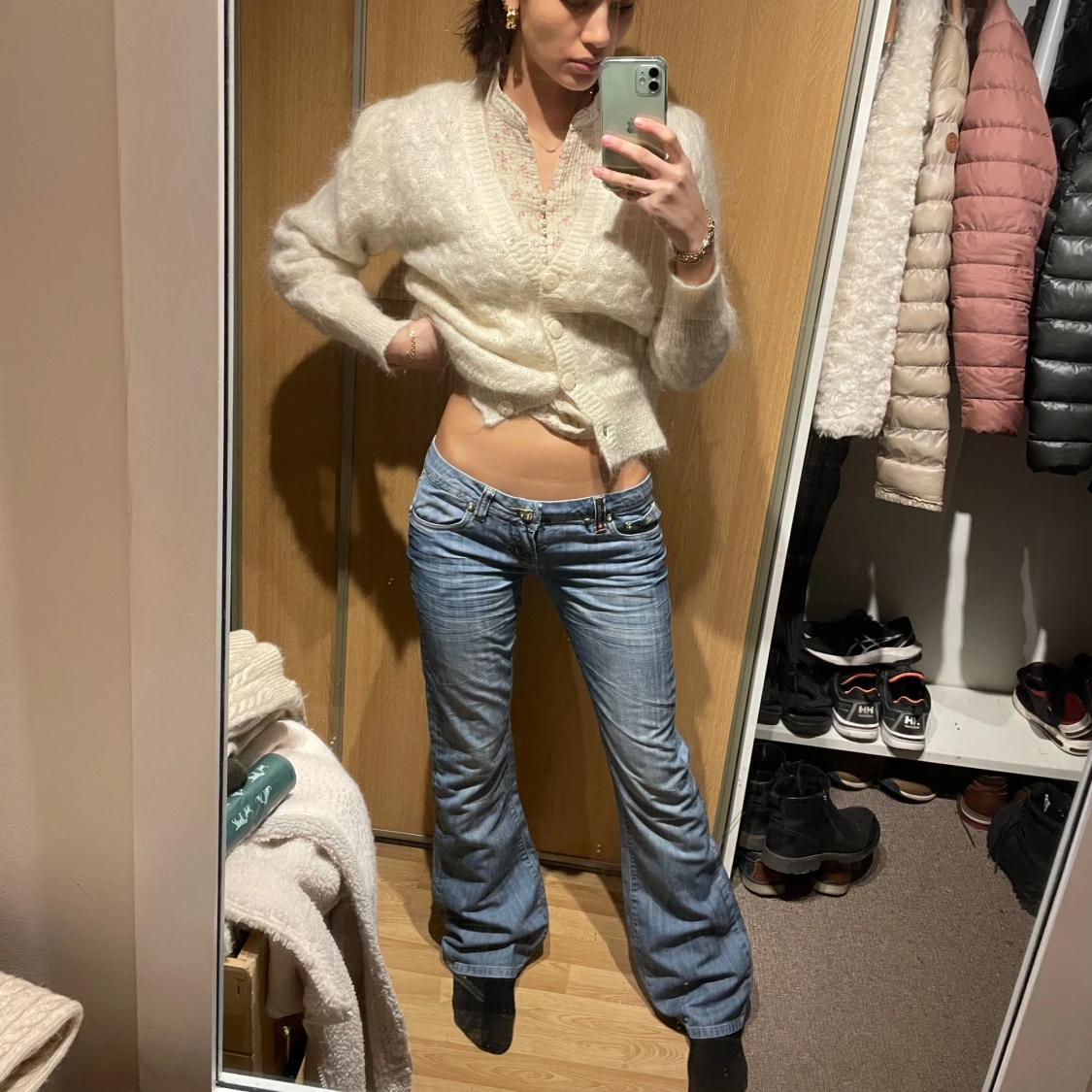 Lågmidjade bootcut jeans - 3