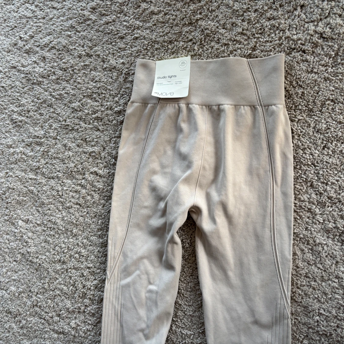 Beige leggings från H&M Move - 2