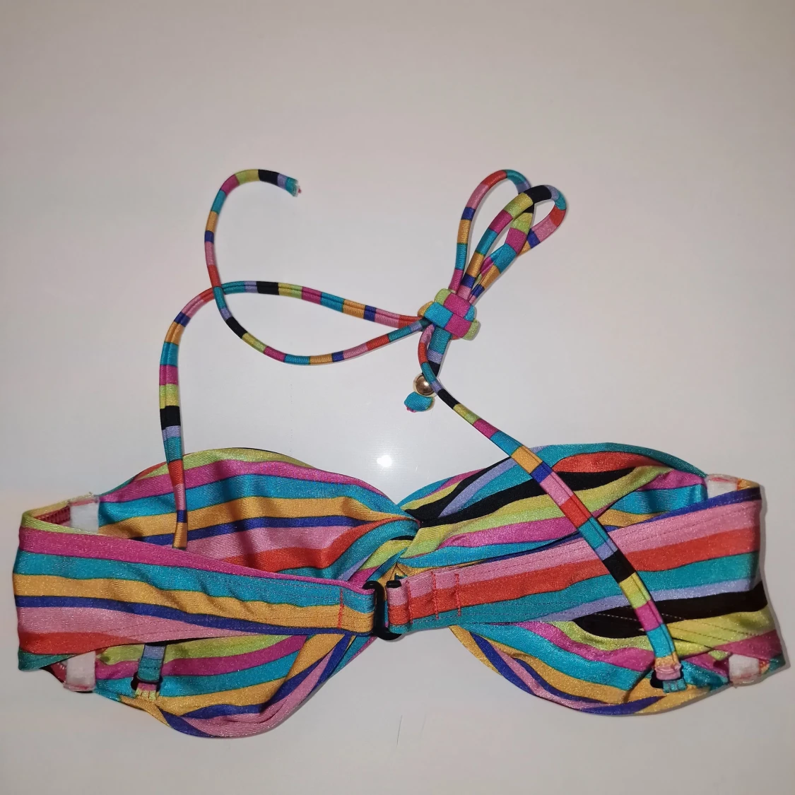 Flerfärgad randig bikini - 1