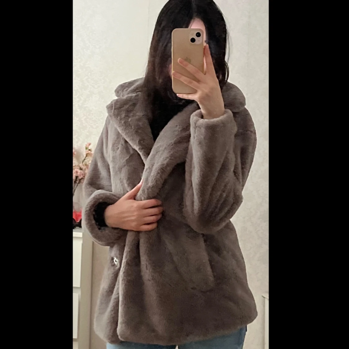 Grå pälsjacka - 3