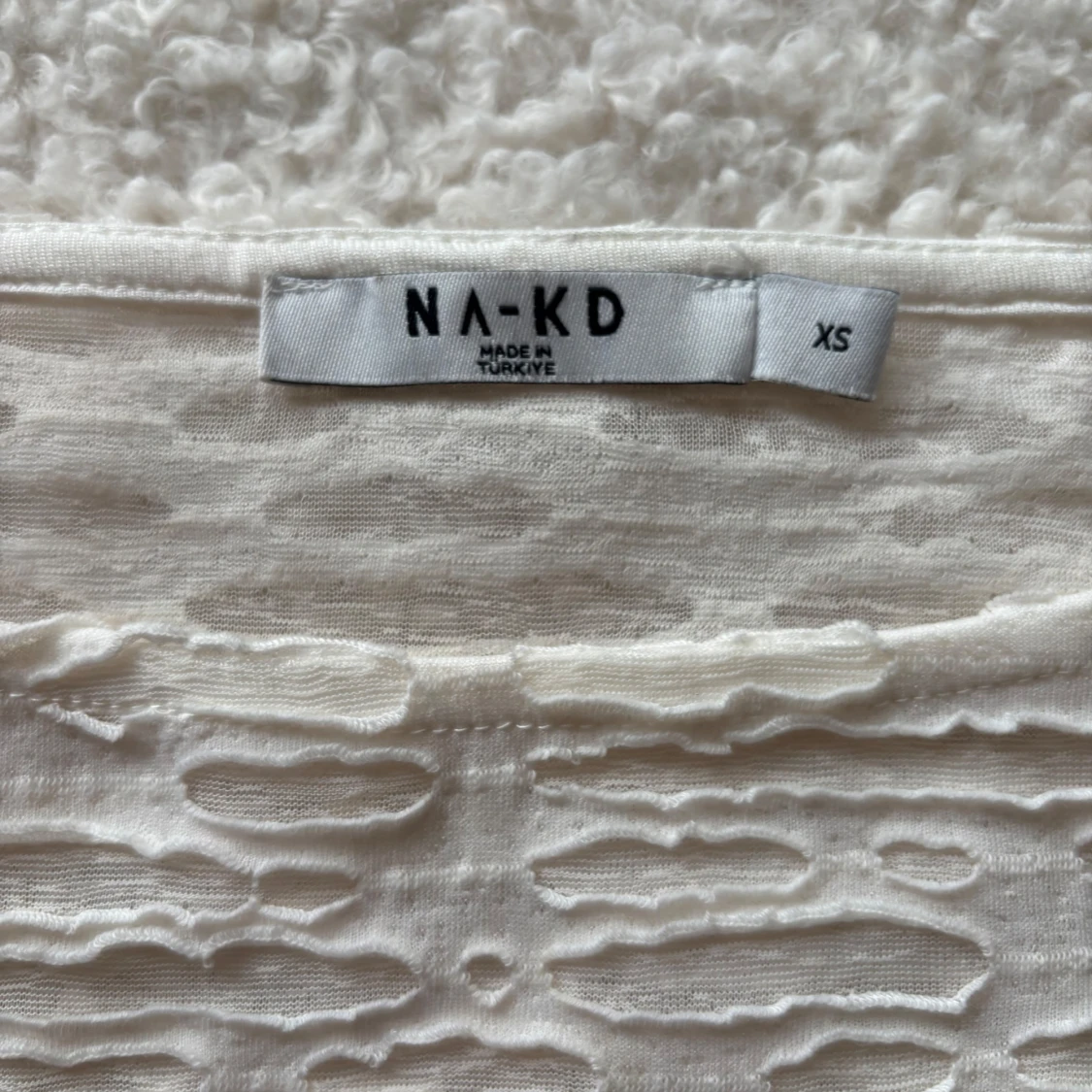 Vit långärmad topp från NA-KD - 2