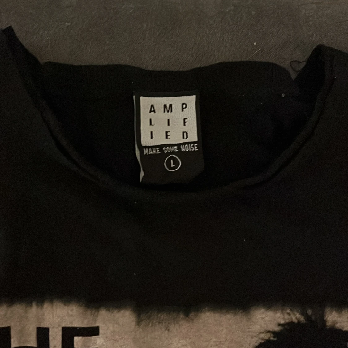 Svart T-shirt med The Cure-tryck - 90