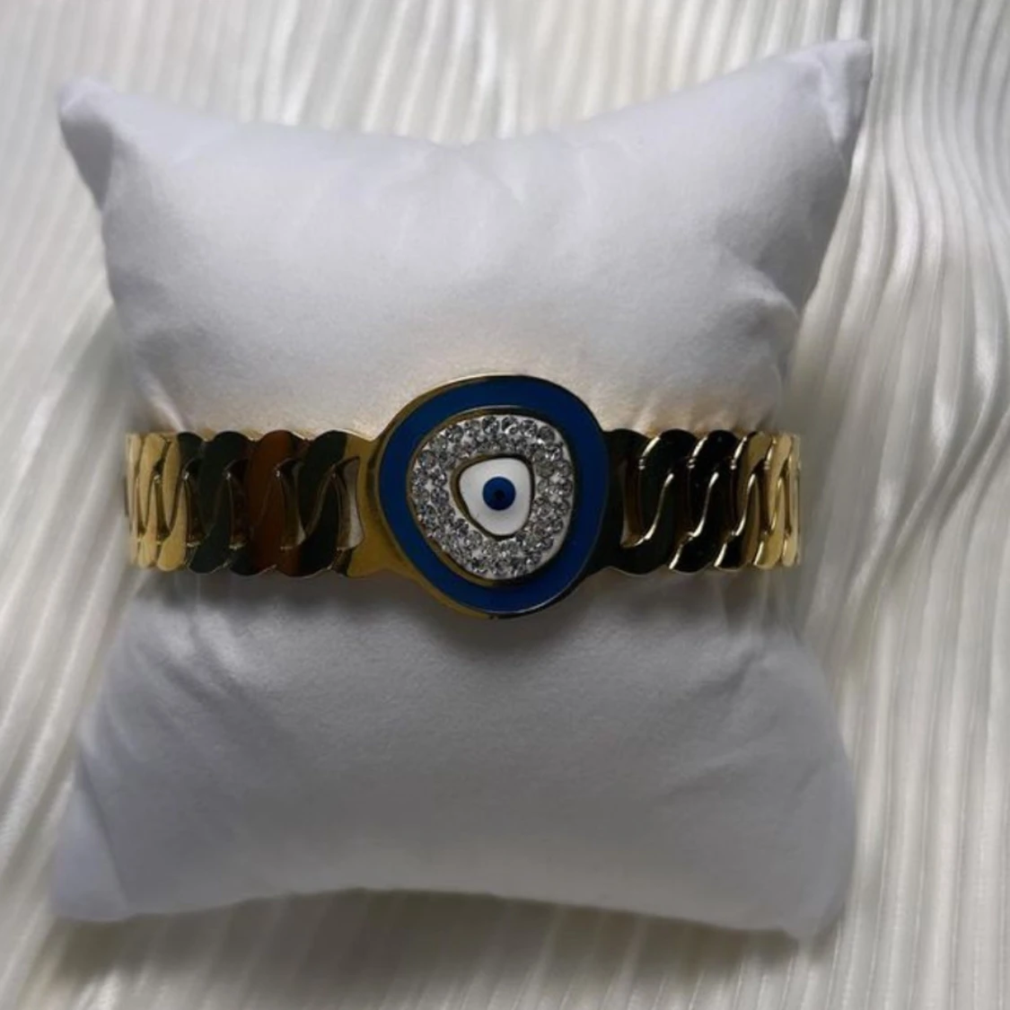 Rostfritt stål armband med öga-design - 92