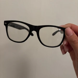 Svarta glasögon från Ray-Ban - Snygga svarta glasögon från Ray-Ban med klassisk wayfarer-design. Perfekta för en stilren look. Ramen är robust och bekväm att bära hela dagen.