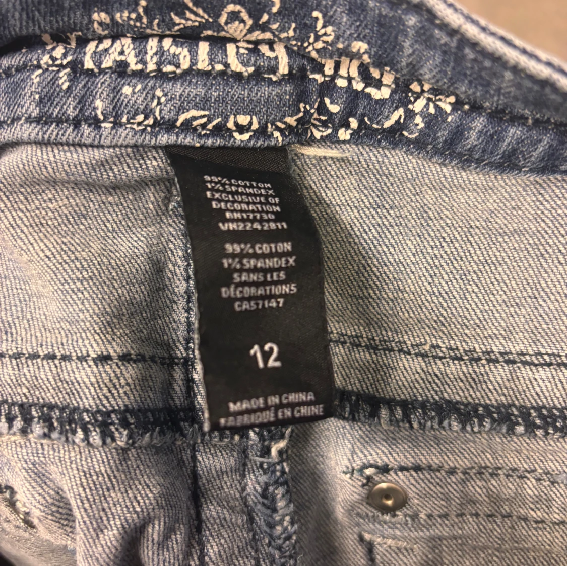 Blå bootcut jeans - 91