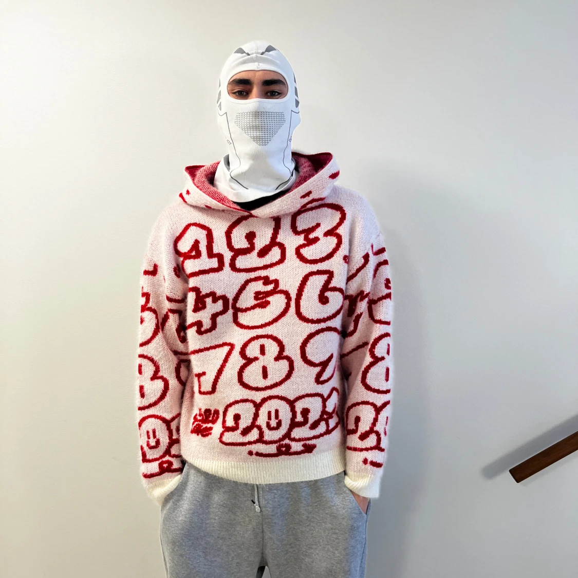 Y2k baggy/knittes hoodie - 90
